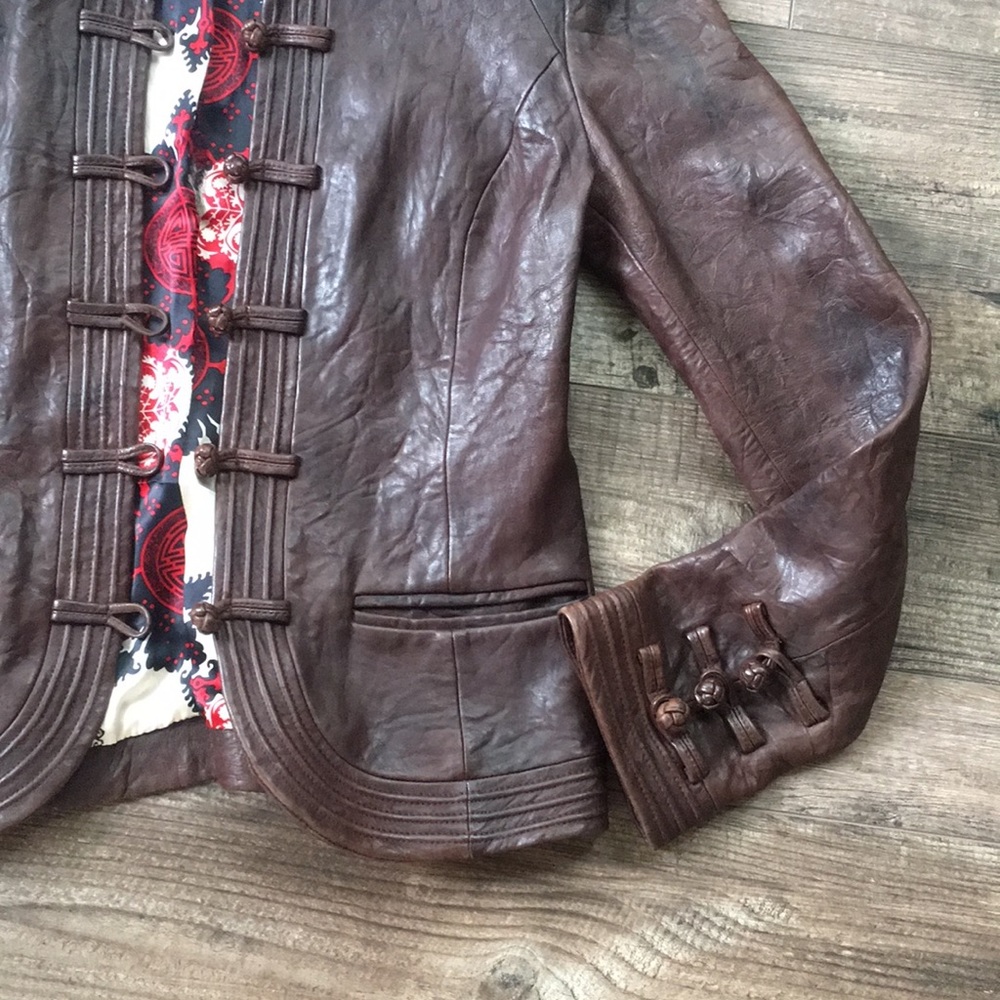 Shanghai Tang Leather Jacket - Picture 3 of 7